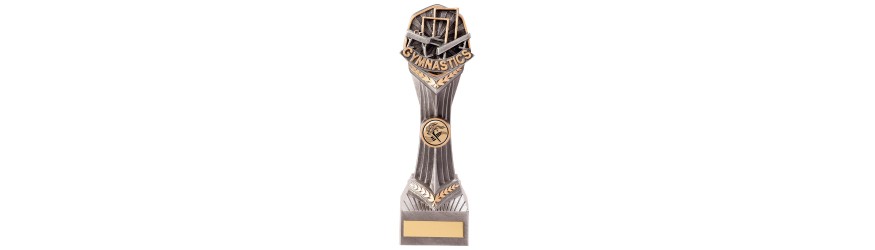 FALCON GYMNASTICS RESIN TROPHY - 4 SIZES - 14CM - 24CM FALCON GYMNASTICS RESIN TROPHY - 4 SIZES - 14CM - 24CM